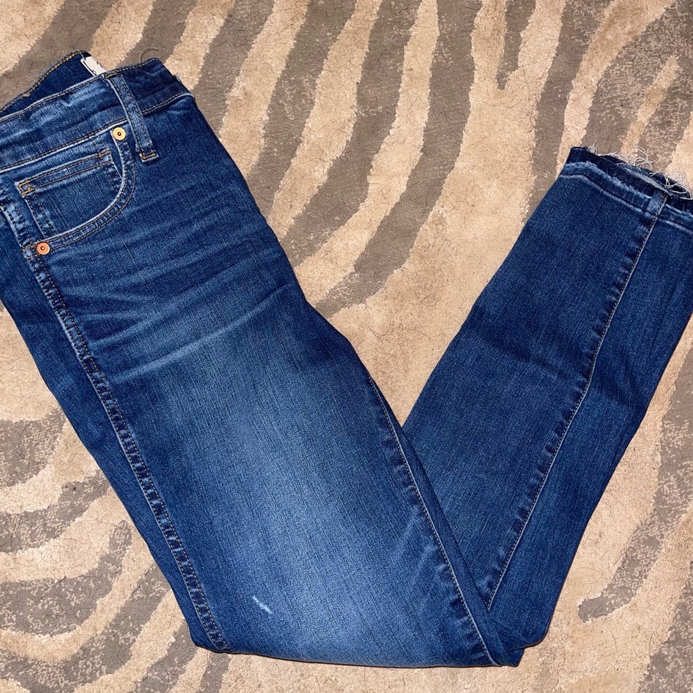 J. Crew Denim with distressed ends. Size 2.